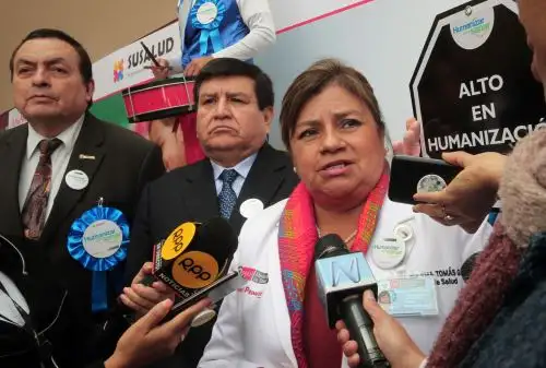 Zulema Tomás llegó al INSN-San Borja para celebrar el Día Nacional de la Salud y el Buen Trato al Paciente Foto: ANDINA/Norman Córdova