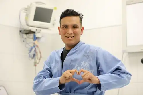 Foto: ANDINA/paciente de trasplante de corazón