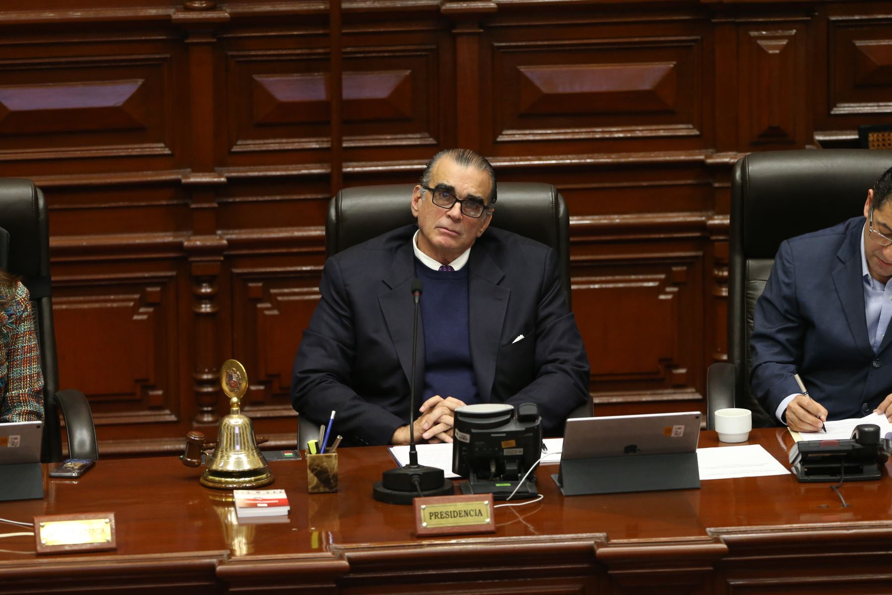 Pedro Olaechea informó que convocará un Pleno Ético. ANDINA/Eddy Ramos