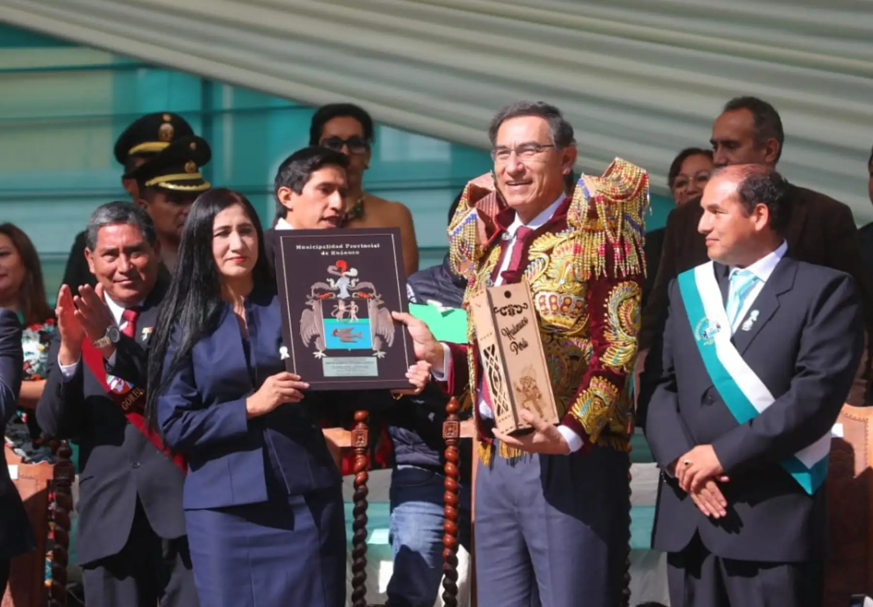 Presidente Vizcarra preside ceremonia por el 480º Aniversario de Fundación Española de Huánuco. Foto: ANDINA/Prensa Presidencia
