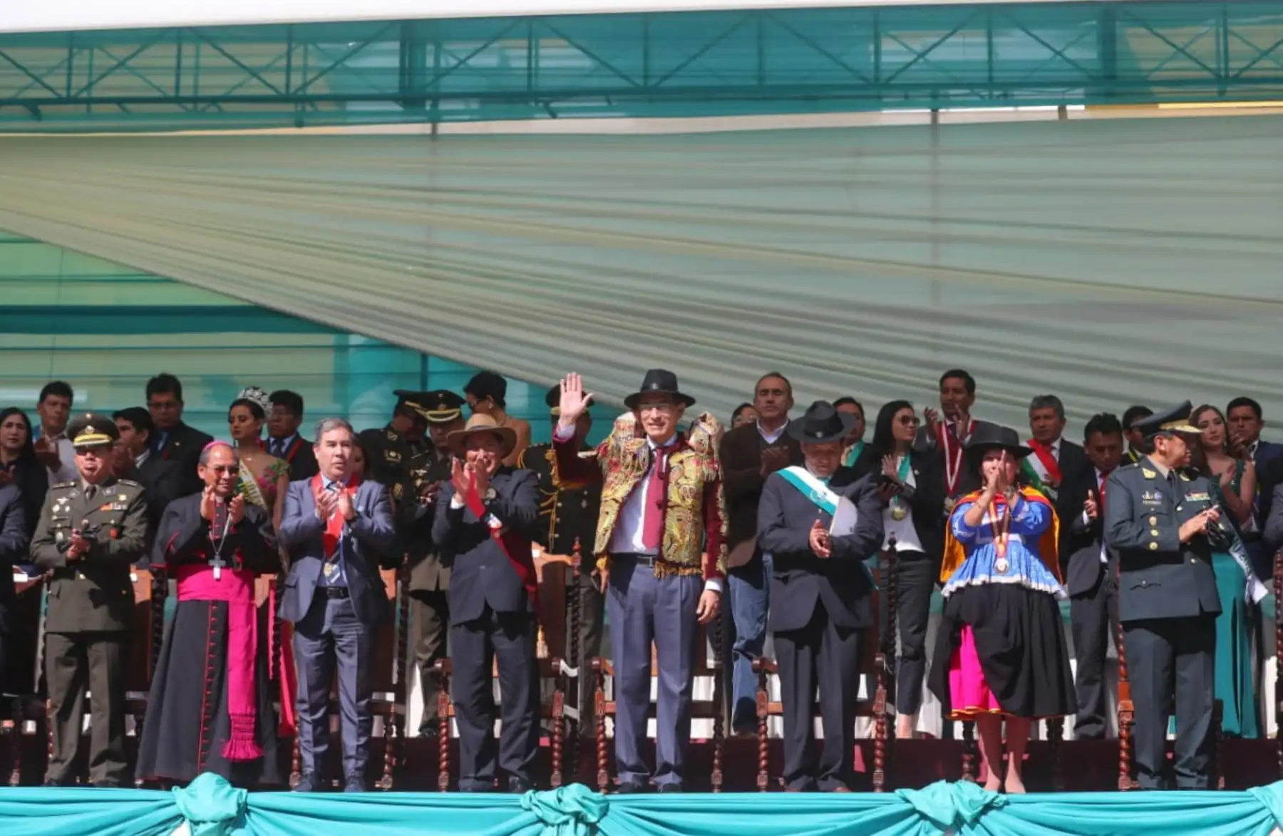 Presidente Vizcarra preside ceremonia por el 480º Aniversario de Fundación Española de Huánuco. Foto: ANDINA/Prensa Presidencia