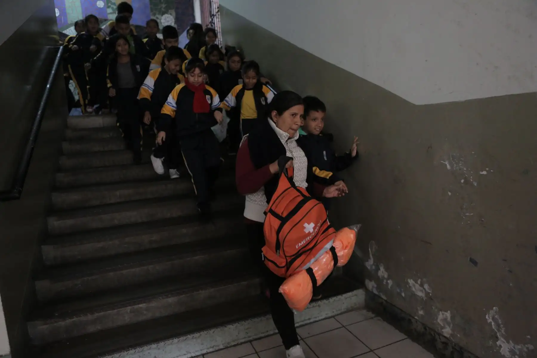 Simulacro nacional de sismo y tsunami en el I.E. 1038 María Parado de Bellido con el fin de monitorear la respuesta de los escolares durante una emergencia. Foto: ANDINA/ David Huamaní