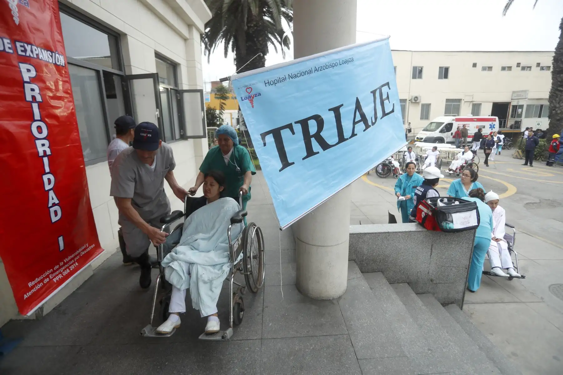 Habilitaron triaje de emergencia. Foto: ANDINA/Josue Ramos
