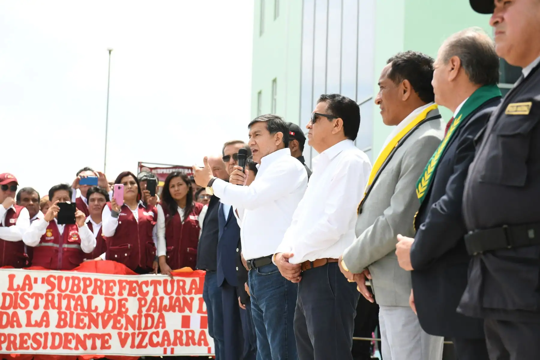 Ministro del interior Carlos Moran inauguró obras de mejoramiento de los servicios policiales de la División de Orden Público y Seguridad en Paiján, en la provincia liberteña de Ascope. Foto: ANDINA/MININTER