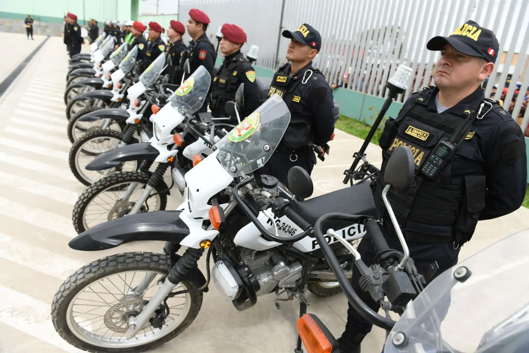 Ministro del interior Carlos Moran inauguró obras de mejoramiento de los servicios policiales de la División de Orden Público y Seguridad en Paiján, en la provincia liberteña de Ascope. Foto: ANDINA/MININTER