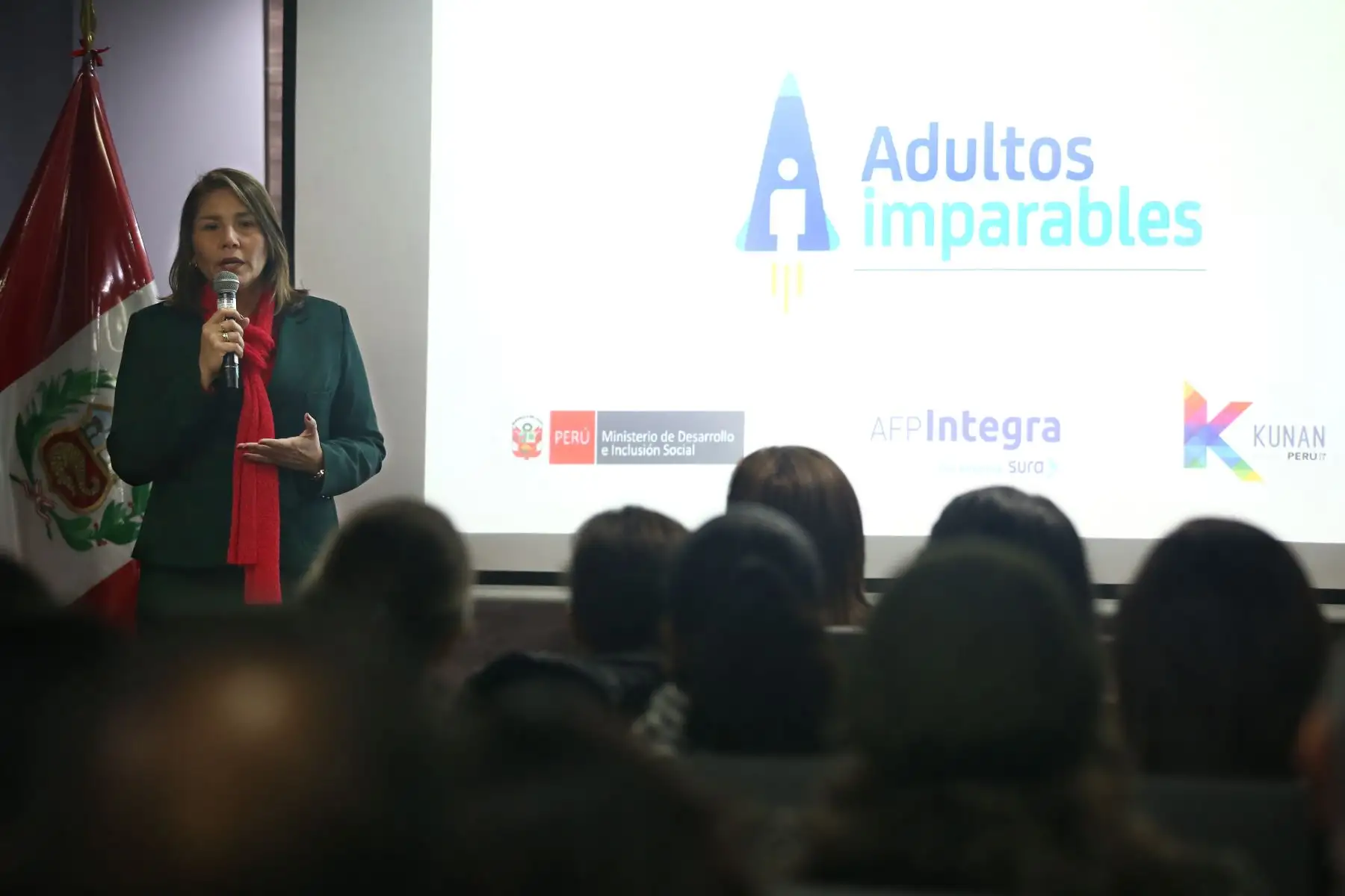 Con apoyo del MIDIS, desafío Kunan 2019 lanza nueva categoría "Adultos Imparables". Ministra Paola Bustamante estuvo presente en el lanzamiento. Foto: ANDINA/Melina Mejía
