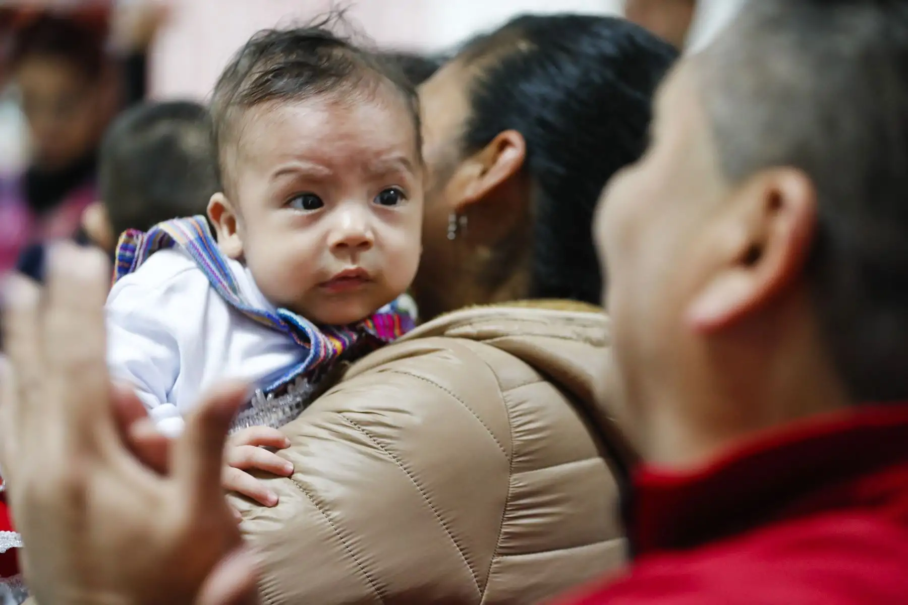 Con motivo de la Semana Mundial de la Lactancia Materna, la Red Prestacional Almenara de EsSalud reunió a más de 30 bebés, entre seis meses a dos años de edad, donde compiten para obtener la corona del “Rey Mamoncito 2019”. Foto: ANDINA/Josue Ramos