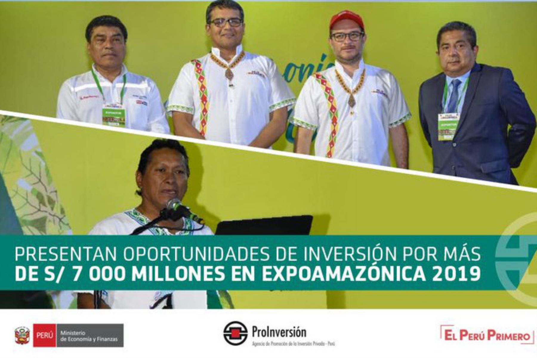 En el foro “Amazonía invierte” organizado por ProInversión y el Gobierno Regional de Loreto, se presentaron oportunidades de inversión por 7,000 millones de soles en las regiones amazónicas.
