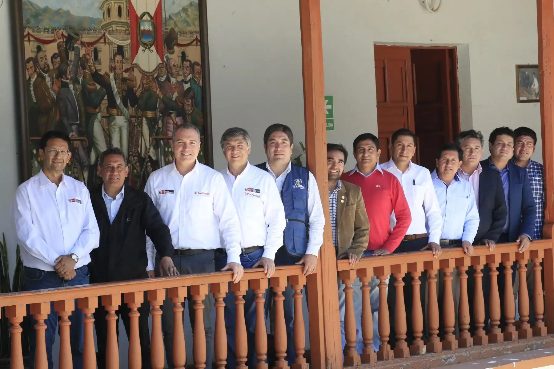 El presidente del Consejo de Ministros, Salvador del Solar y el ministro de Vivienda se reúnen con los alcaldes distritales de Cajamarca.
Foto: ANDINA/Juan Carlos Guzmán