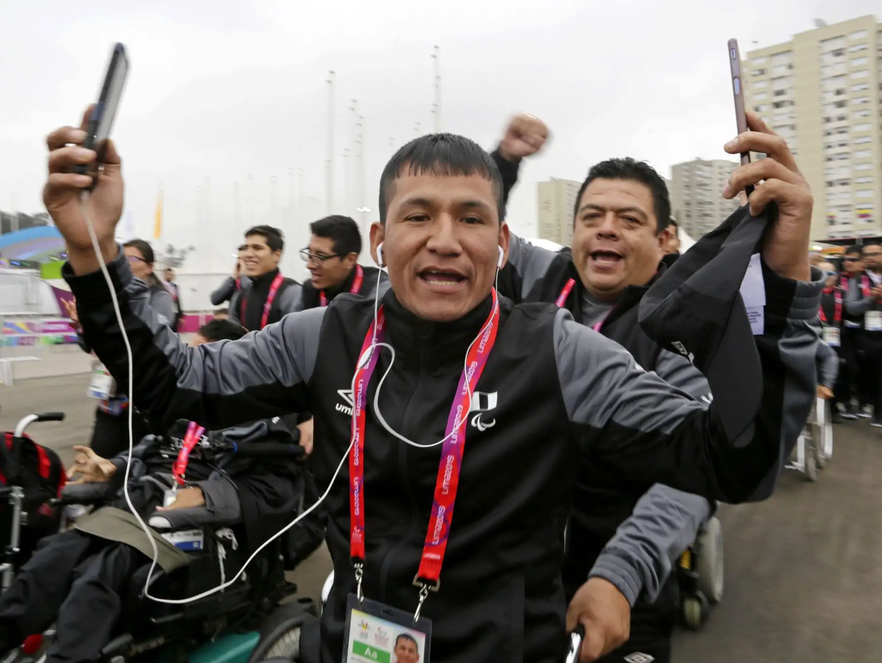La ministra de Educación, Flor Pablo Medina y  el presidente del Comité Organizador de Lima 2019, Carlos Neuhaus dan la bienvenida a la 
delegación de deportistas que participarán en los Juegos Parapanamericanos Lima 2019.
Foto: ANDINA/Lima 2019