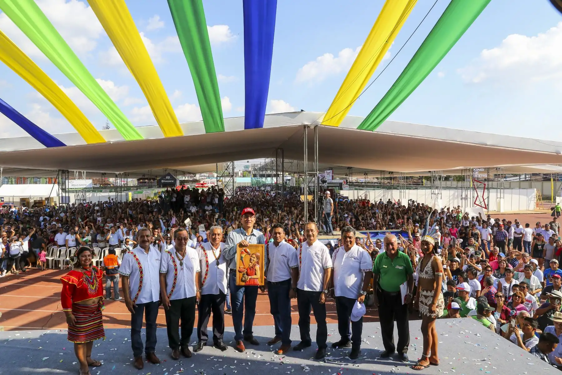 El presidente de la república Martin Vizcarra, clausura la Expo Amazónica 2019 en Iquitos. Foto: ANDINA/Prensa Presidencia