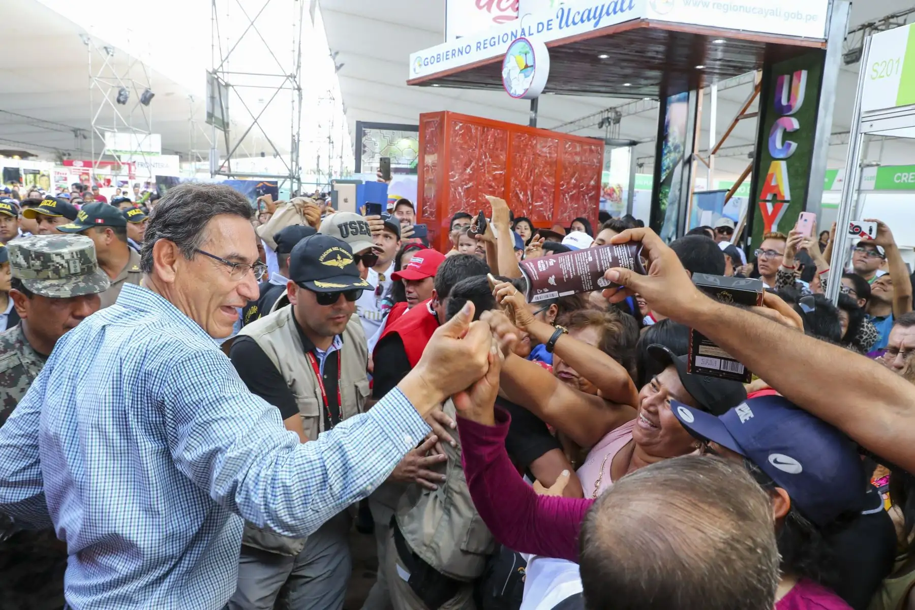 El presidente de la república Martin Vizcarra, clausura la Expo Amazónica 2019 en Iquitos. 
Foto: ANDINA/Prensa Presidencia