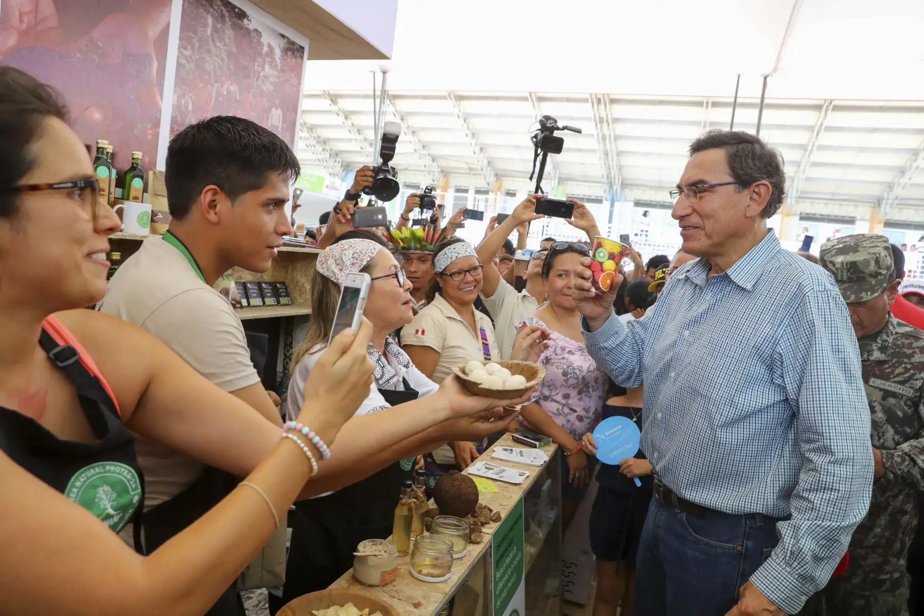 El presidente de la república Martin Vizcarra, clausura la Expo Amazónica 2019 en Iquitos. 
Foto: ANDINA/Prensa Presidencia