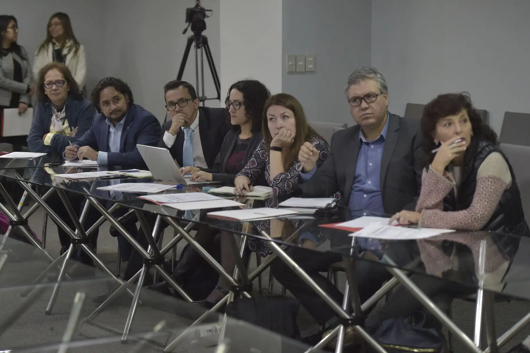 Funcionarios de MIDIS comparten la experiencia en políticas sociales con autoridades del Ecuador que ha permitido reducir de manera importante los indices de desnutrición crónica infantil.
Foto: ANDINA/ José Sotomayor