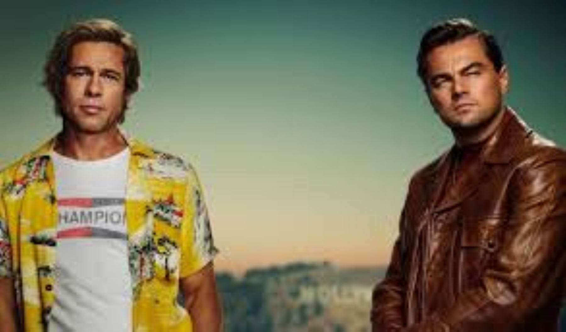 Brad Pitt y Leonardo DiCaprio en Érase una vez en Hollywood.