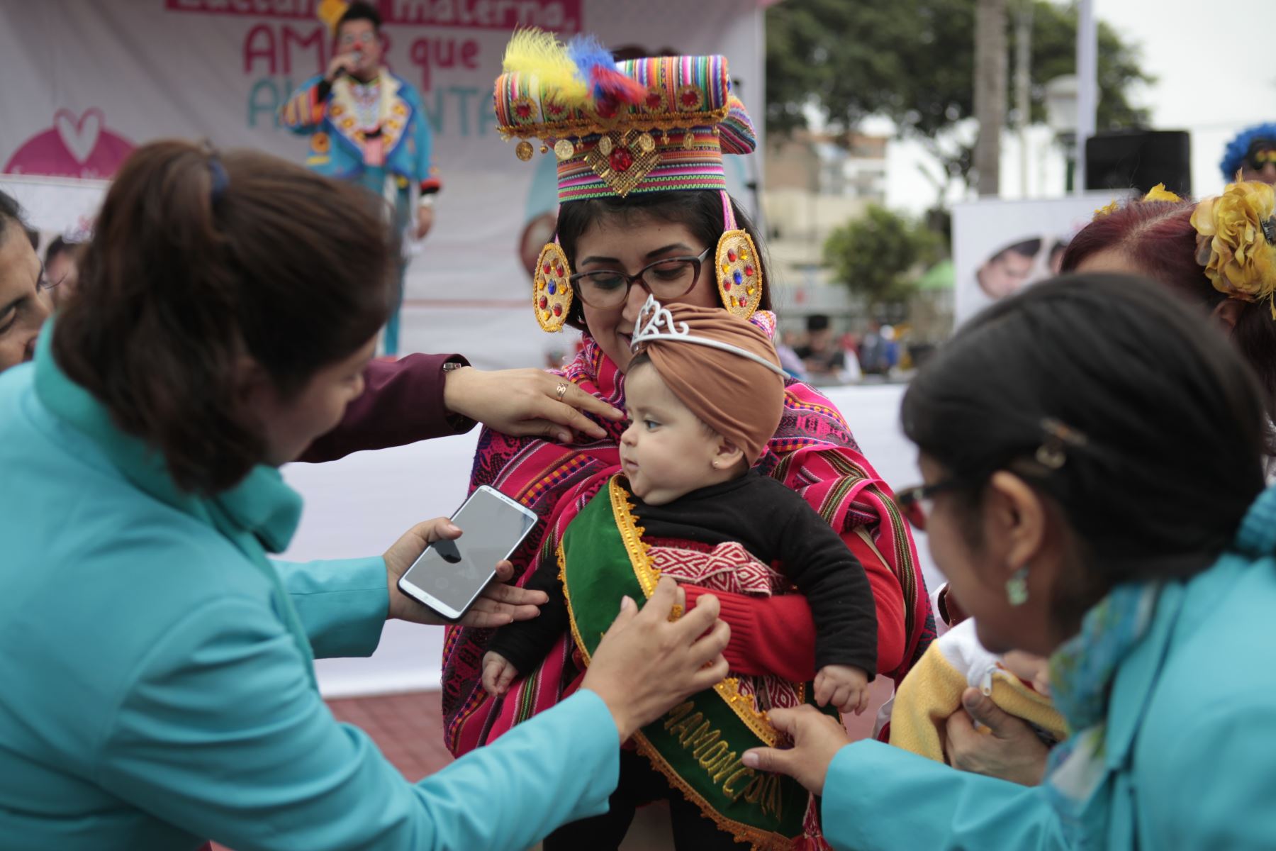 Feria de cuidados preventivos, en el marco de la Semana de la Lactancia Materna en el parque Tupac Amaru del distrito de Magdalena del Mar.
Foto: ANDINA/Miguel Mejía Castro