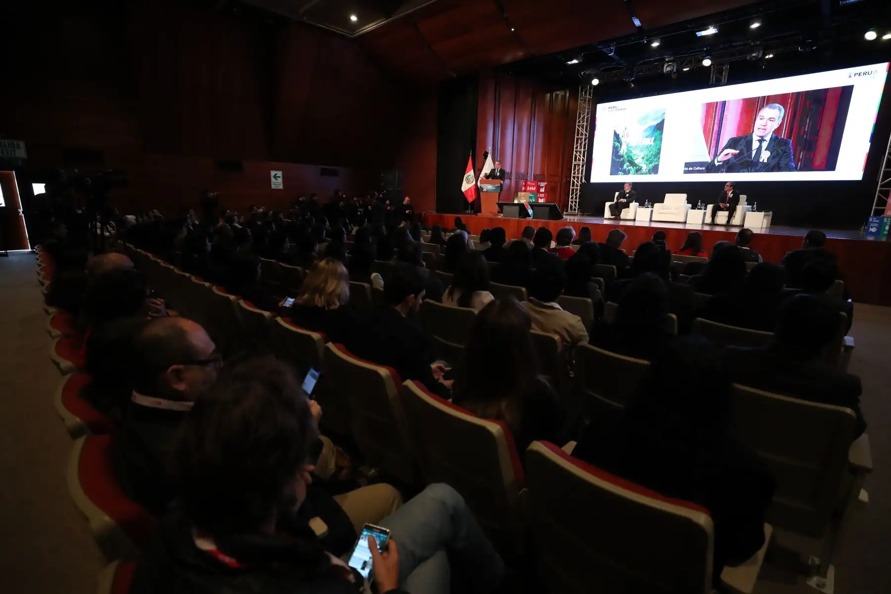 Presidente del Consejo de Ministros, Salvador del Solar, inaugura foro "Perú Sostenible".
Foto: PCM