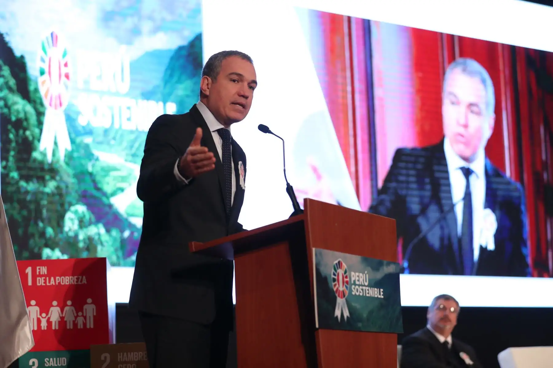 Presidente del Consejo de Ministros, Salvador del Solar, inaugura foro "Perú Sostenible".
Foto: PCM