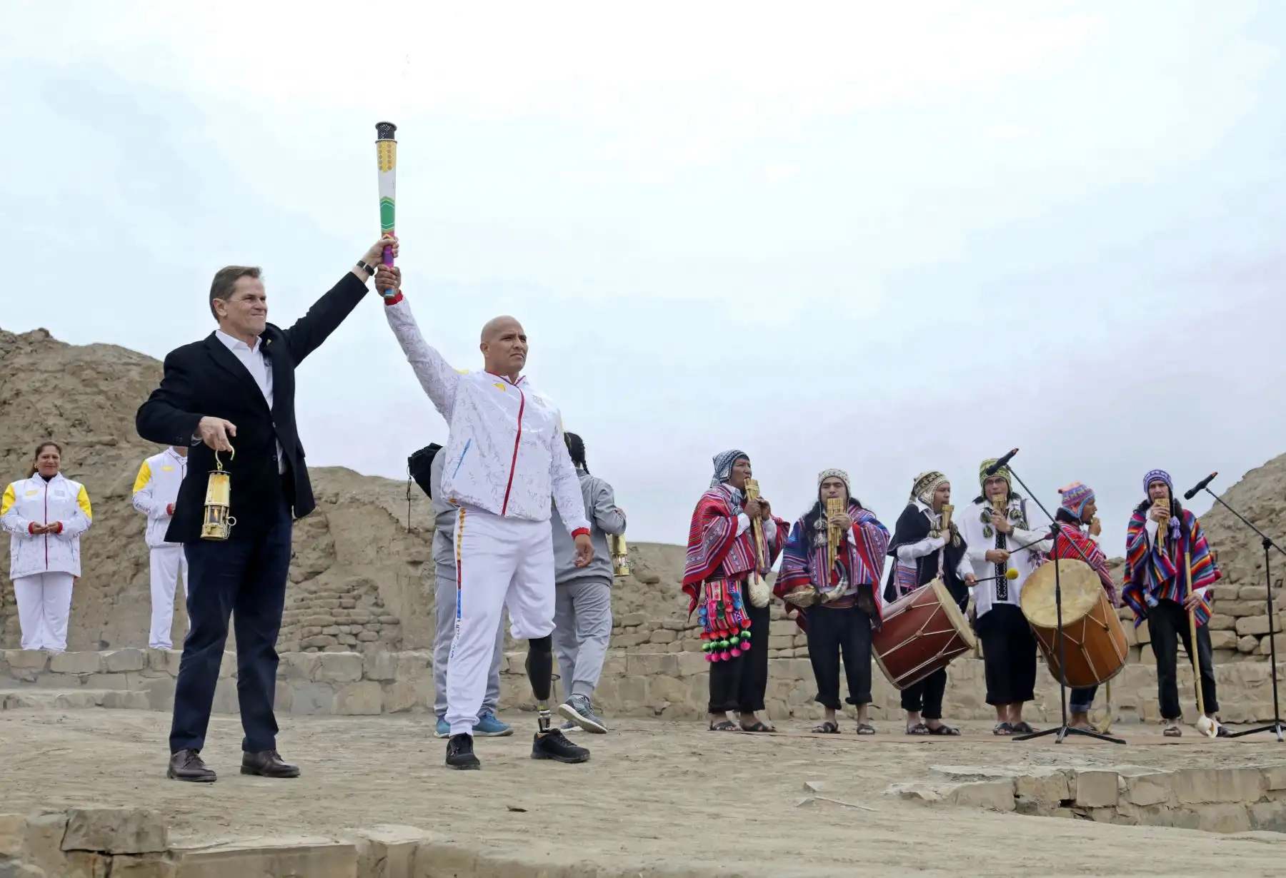 Encendido de la Llama de los Juegos Parapanamericanos Lima 2019.
Foto: ANDINA/ Lima 2019