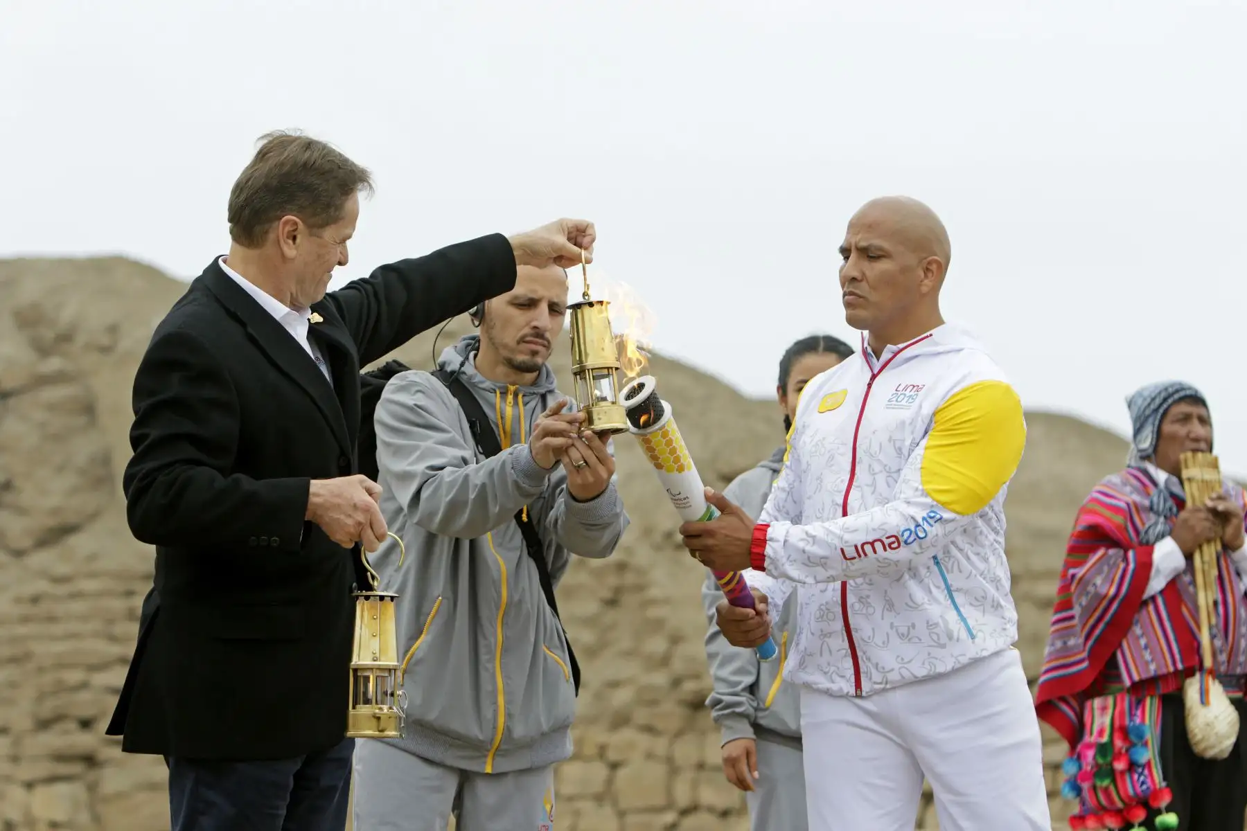 Encendido de la Llama de los Juegos Parapanamericanos Lima 2019.
Foto: ANDINA/ Lima 2019