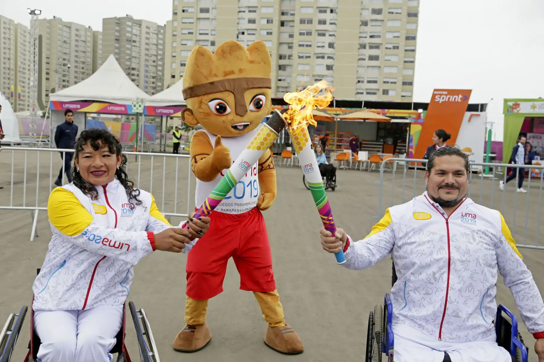 La Antorcha Parapanamericana llegó a la Villa.
Foto: ANDINA/ Lima 2019