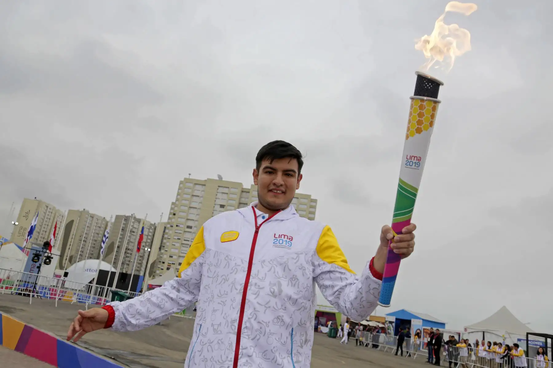 La Antorcha Parapanamericana llegó a la Villa.
Foto: ANDINA/ Lima 2019