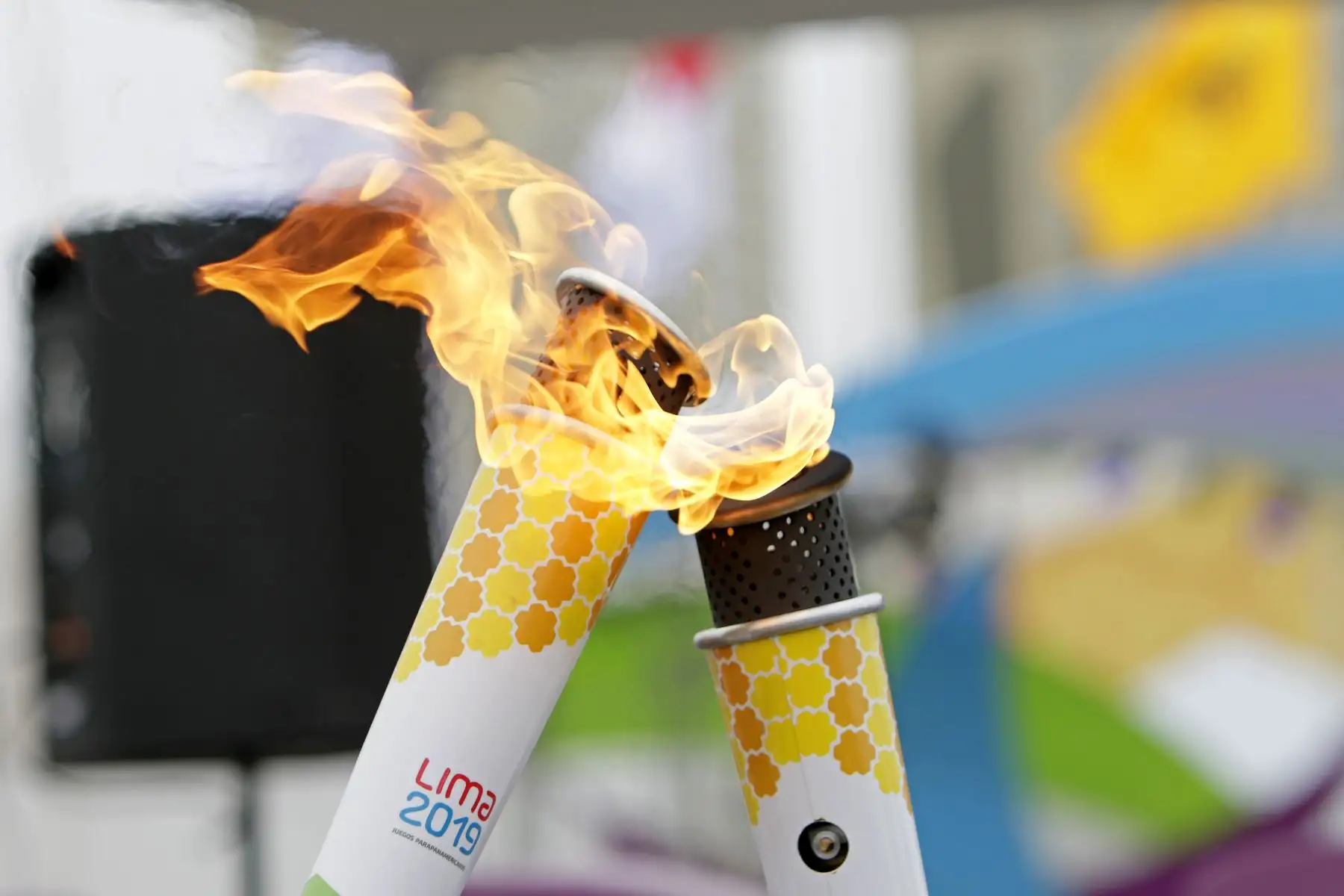 La Antorcha Parapanamericana llegó a la Villa.
Foto: ANDINA/ Lima 2019