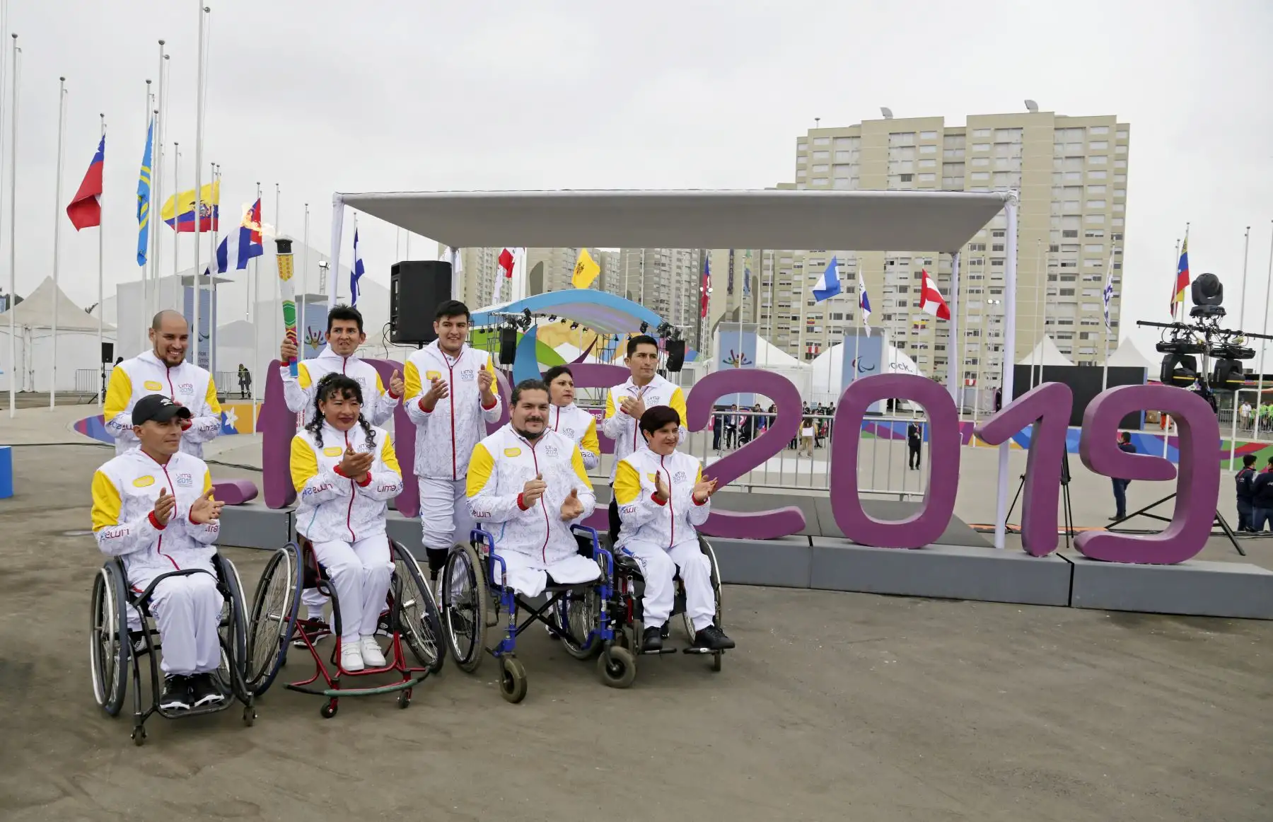 La Antorcha Parapanamericana llegó a la Villa.
Foto: ANDINA/ Lima 2019