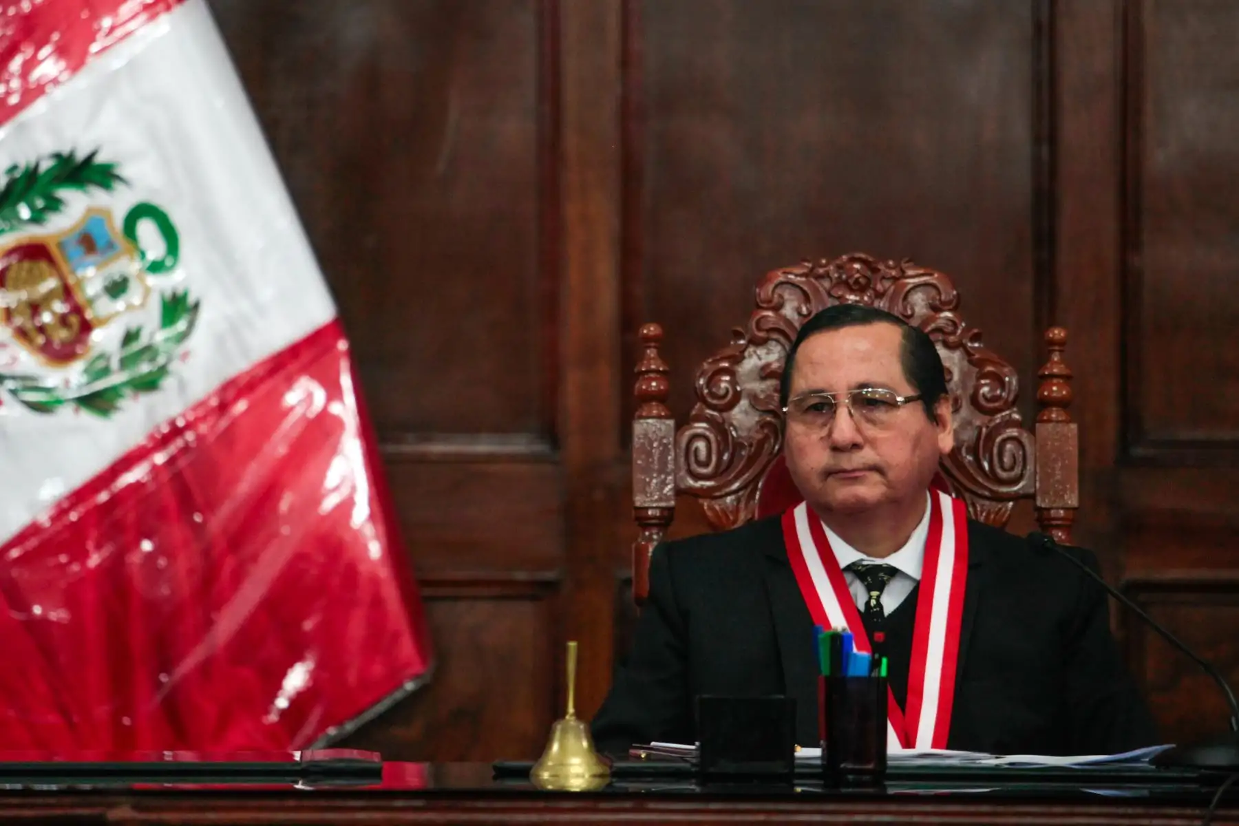 Juzgado Supremo de Investigación Preparatoria realiza audiencia de presentación de cargos contra fiscal supremo Pedro Chavarry Vallejos. Foto: ANDINA/Miguel Mejía
