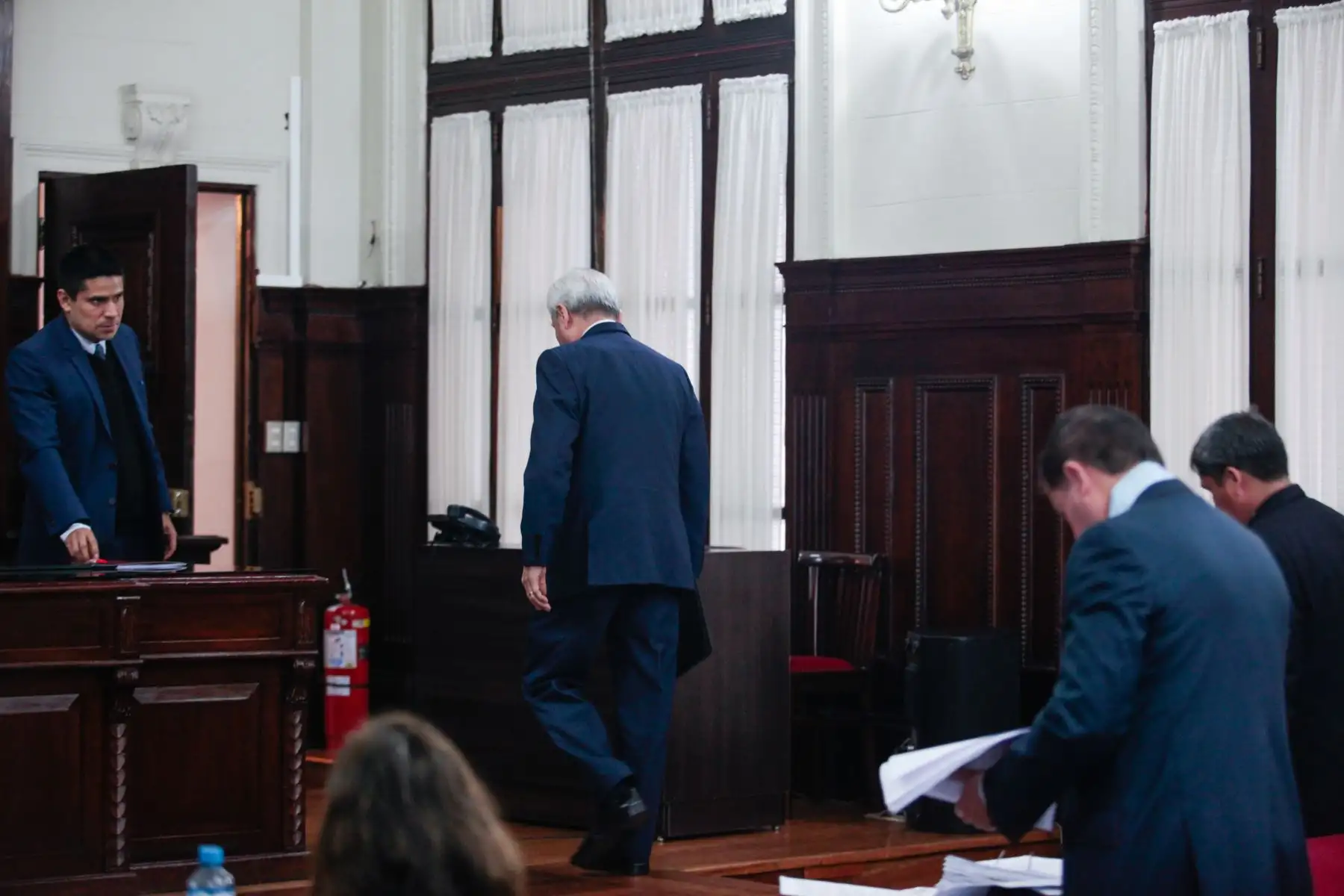 Juzgado Supremo de Investigación Preparatoria realiza audiencia de presentación de cargos contra fiscal supremo Pedro Chavarry Vallejos. Foto: ANDINA/Miguel Mejía