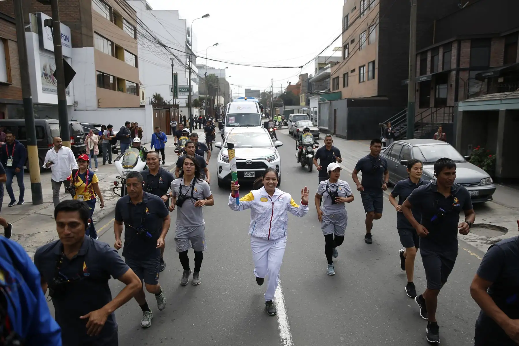 Recorrido de la Antorcha Parapanamericana. Foto: ANDINA/Renato Pajuelo