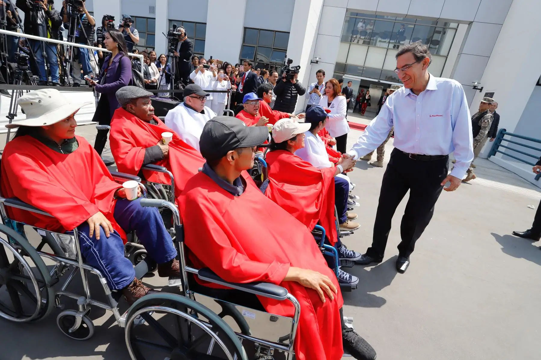Presidente Martin Vizcarra inauguró infraestructura hospitalaria, del Instituto Nacional de Rehabilitación en el distrito de Chorrillos. Dicho complejo beneficia a más de 52,000 ciudadanos de manera directa.Foto:ANDINA/ Prensa Presidencia