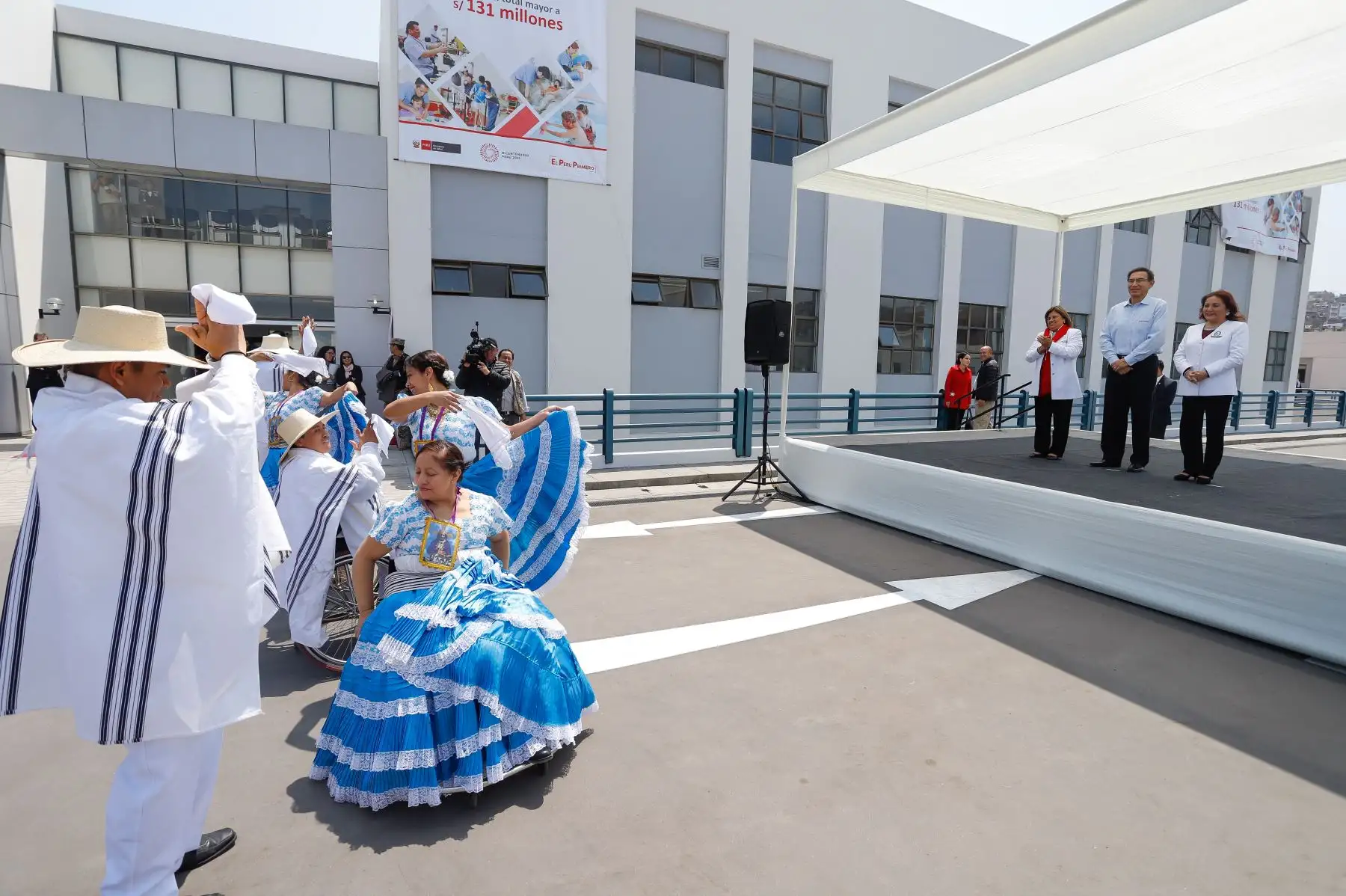 Presidente Martin Vizcarra inauguró infraestructura hospitalaria, del Instituto Nacional de Rehabilitación en el distrito de Chorrillos. Dicho complejo beneficia a más de 52,000 ciudadanos de manera directa.Foto:ANDINA/ Prensa Presidencia