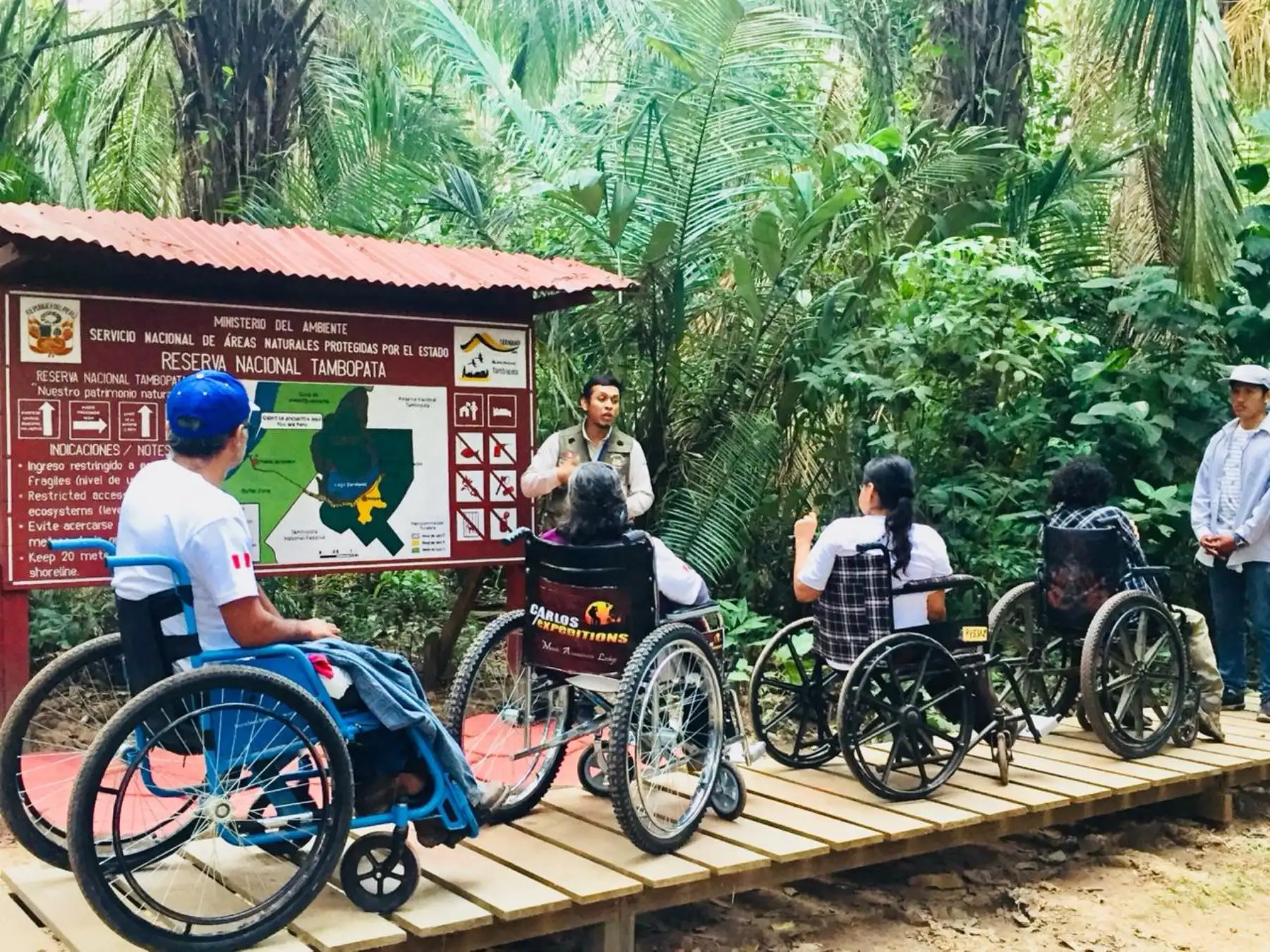Sernanp innova con oferta de turismo inclusivo en Reserva Nacional Tambopata, en Madre de Dios. ANDINA/Difusión