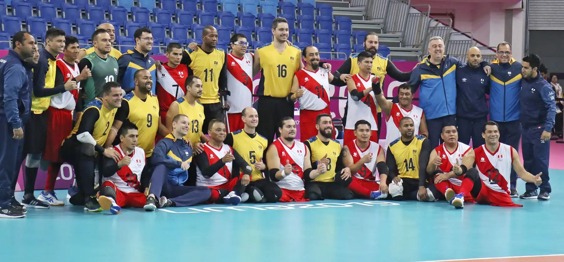 Perú y Brasil se enfrentan en Voleibol Sentado masculino por los Juegos Parapanamericanos. Foto: ANDINA/ Lima 2019