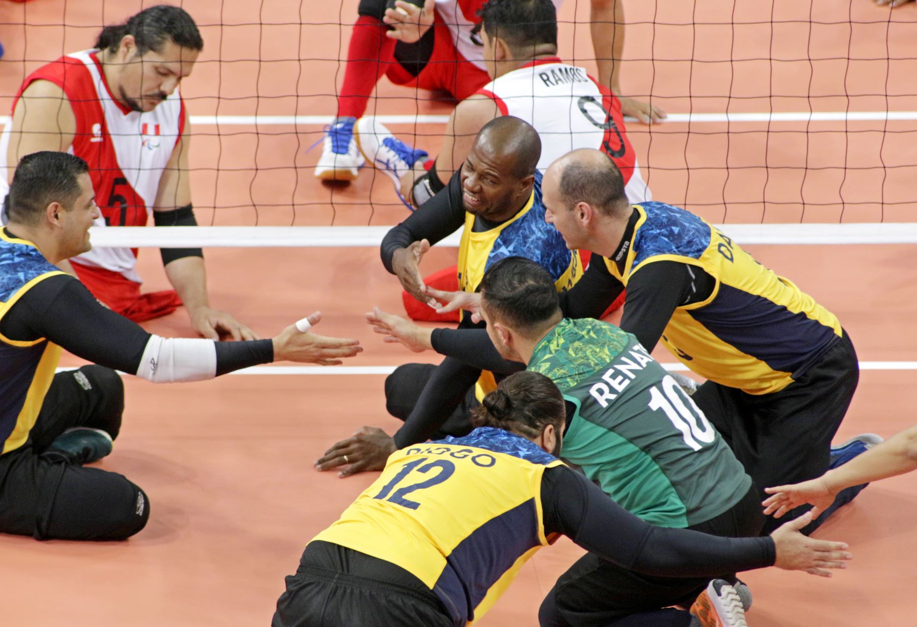 Perú y Brasil se enfrentan en Voleibol Sentado masculino por los Juegos Parapanamericanos. Foto: ANDINA/ Lima 2019
