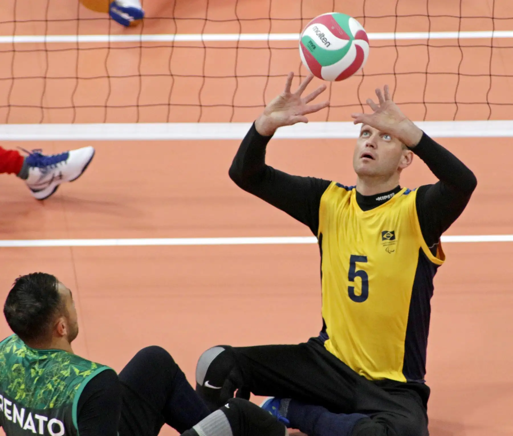 Perú y Brasil se enfrentan en Voleibol Sentado masculino por los Juegos Parapanamericanos. Foto: ANDINA/ Lima 2019
