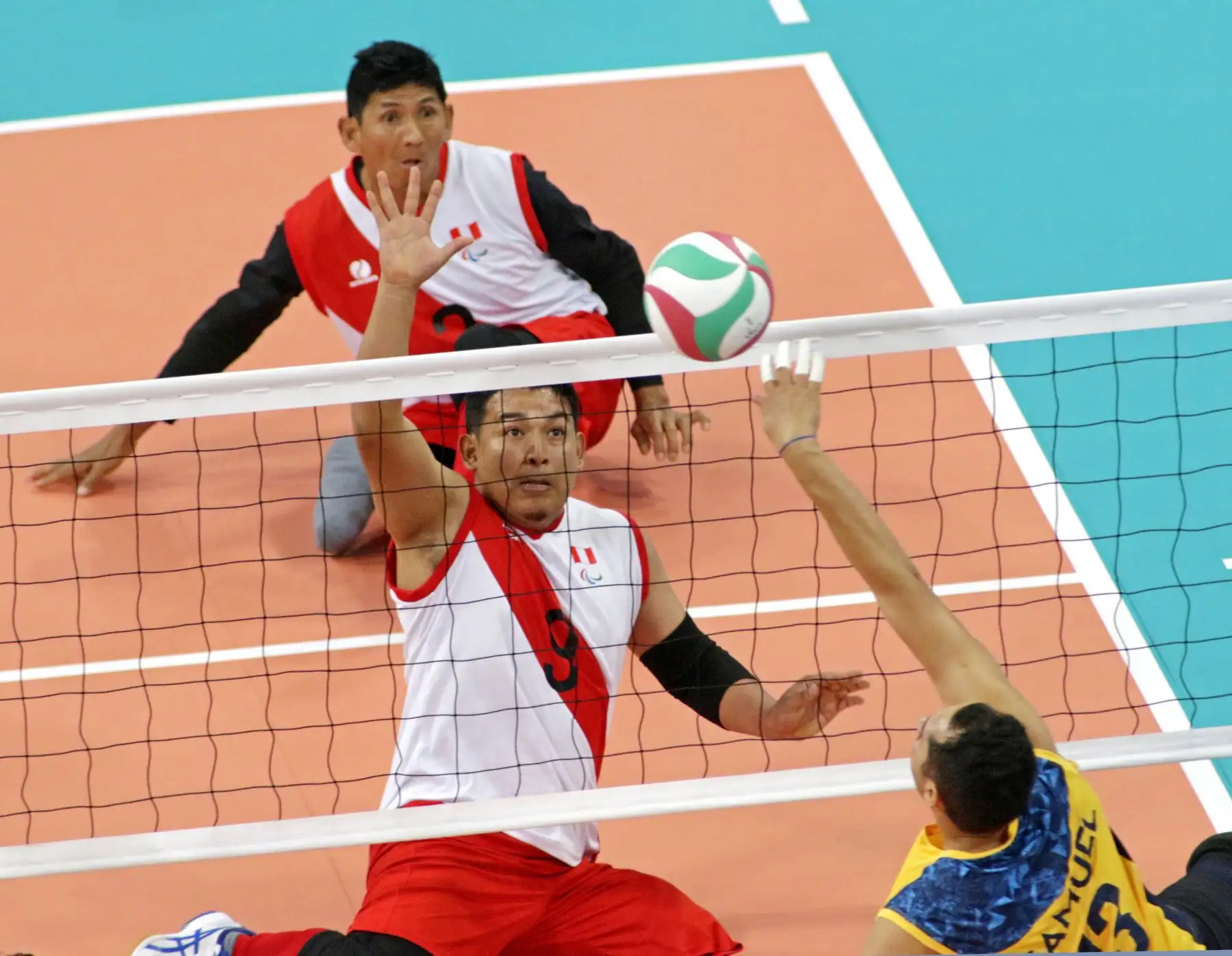 Perú y Brasil se enfrentan en Voleibol Sentado masculino por los Juegos Parapanamericanos. Foto: ANDINA/ Lima 2019