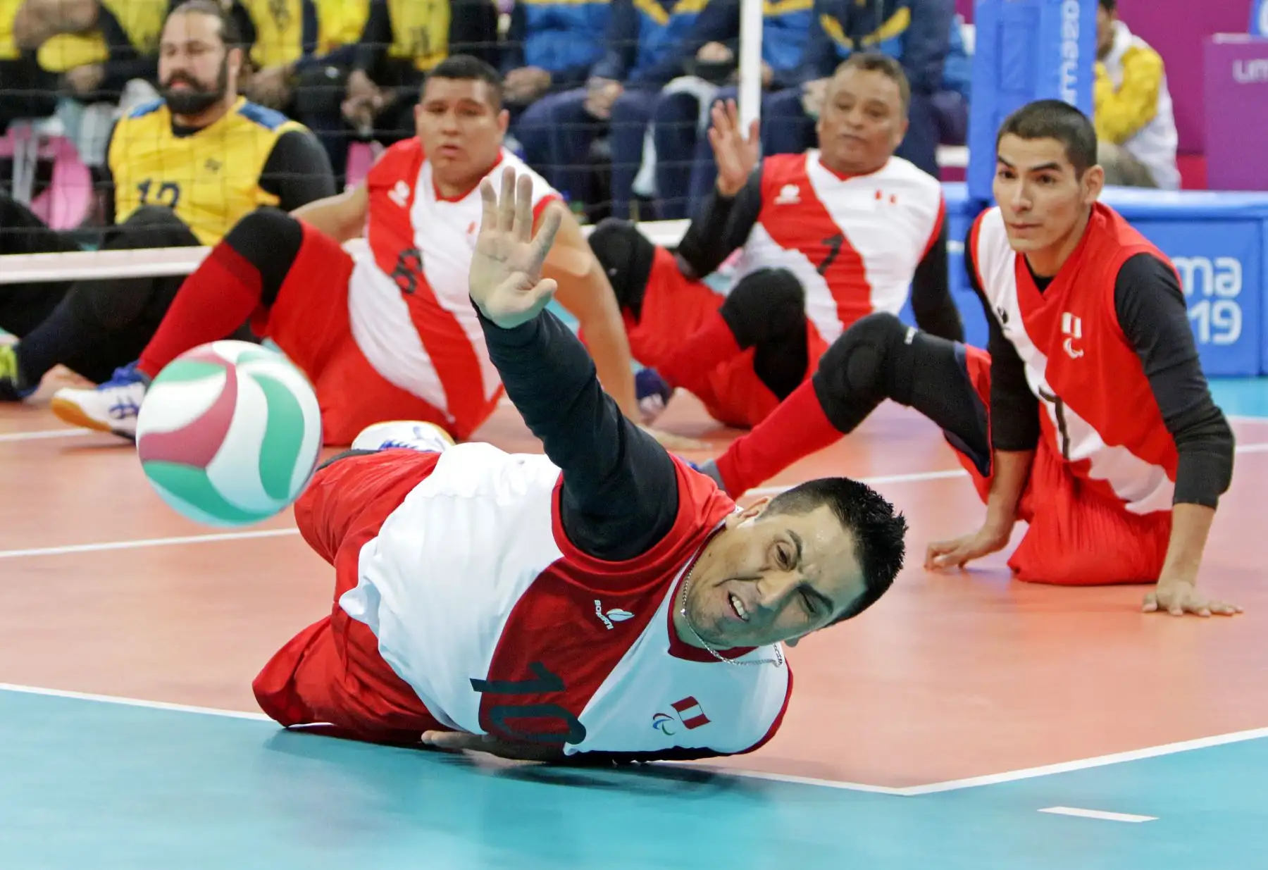 Perú y Brasil se enfrentan en Voleibol Sentado masculino por los Juegos Parapanamericanos. Foto: ANDINA/ Lima 2019