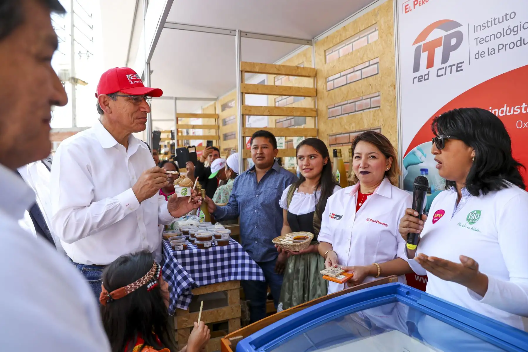 Presidente Vizcarra en la inauguración de CITE agroindustrial en Oxapampa. Foto: ANDINA/Prensa Presidencia