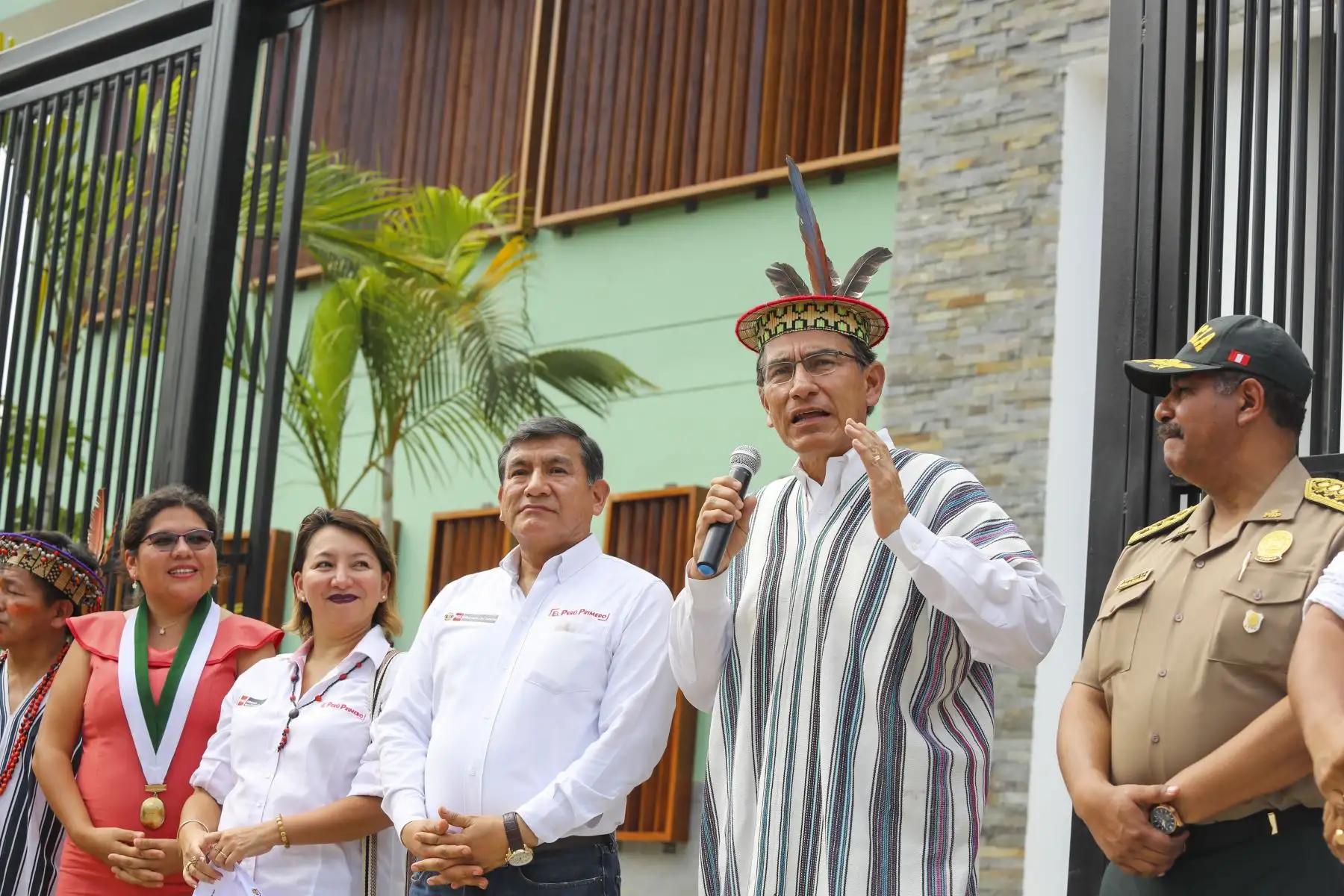 Presidente Vizcarra inaugura Complejo Policial de Río Negro. Foto: ANDINA/Prensa Presidencia