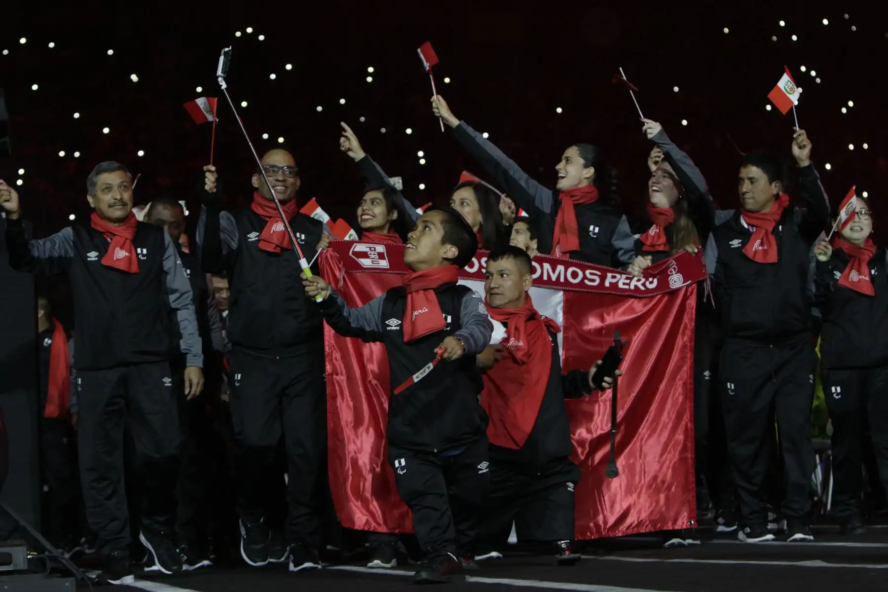 Desfile de las delegaciones de paradeportistas de las Américas hicieron su paso por el escenario principal. En total, son 1,800 atletas de 30 países quienes competirán en 17 paradeportes. Foto: ANDINA/ LIMA 2019
