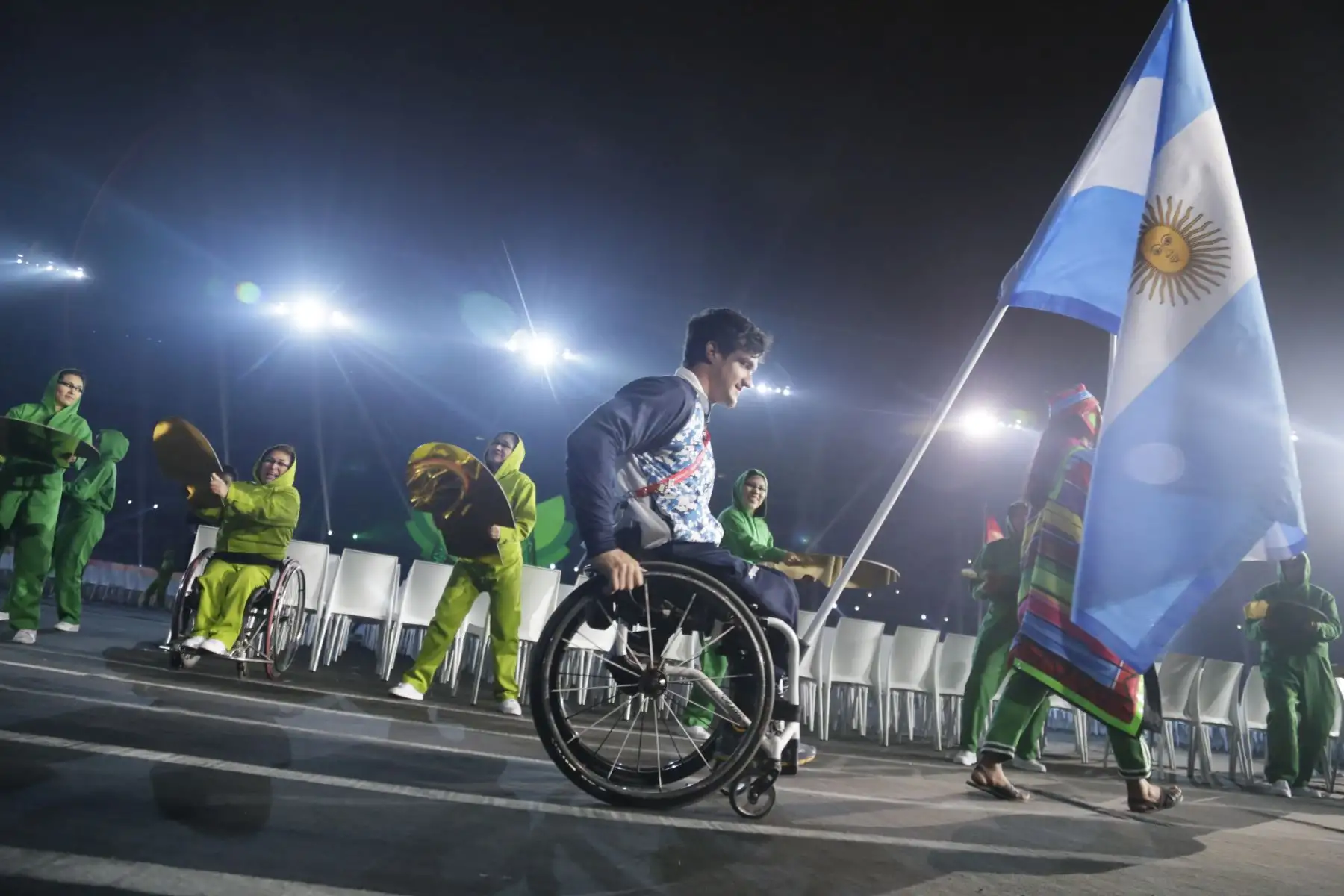 Desfile de las delegaciones de paradeportistas de las Américas hicieron su paso por el escenario principal. En total, son 1,800 atletas de 30 países quienes competirán en 17 paradeportes. Foto: ANDINA/ LIMA 2019