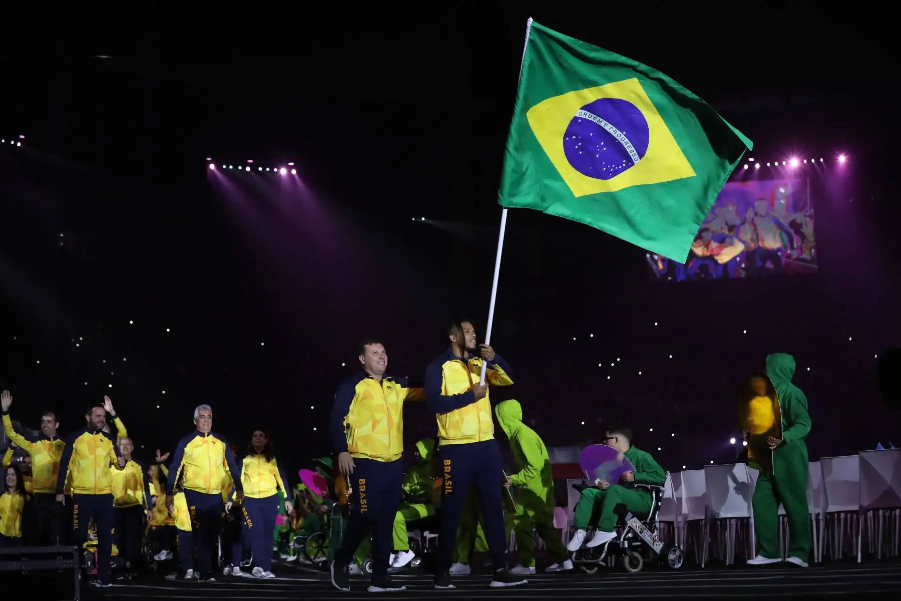 Desfile de las delegaciones de paradeportistas de las Américas hicieron su paso por el escenario principal. En total, 1,800 atletas de 30 países competirán en 17 paradeportes. Foto: ANDINA/ LIMA 2019