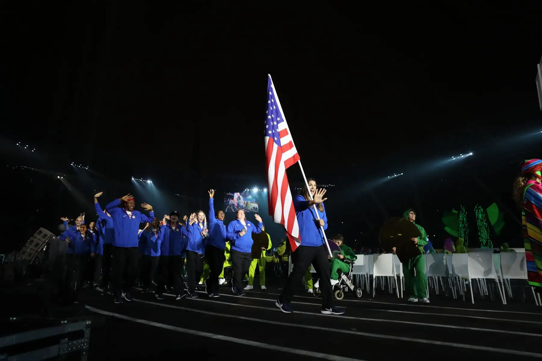 Desfile de las delegaciones de paradeportistas de las Américas hicieron su paso por el escenario principal. En total, 1,800 atletas de 30 países competirán en 17 paradeportes. Foto: ANDINA/ LIMA 2019