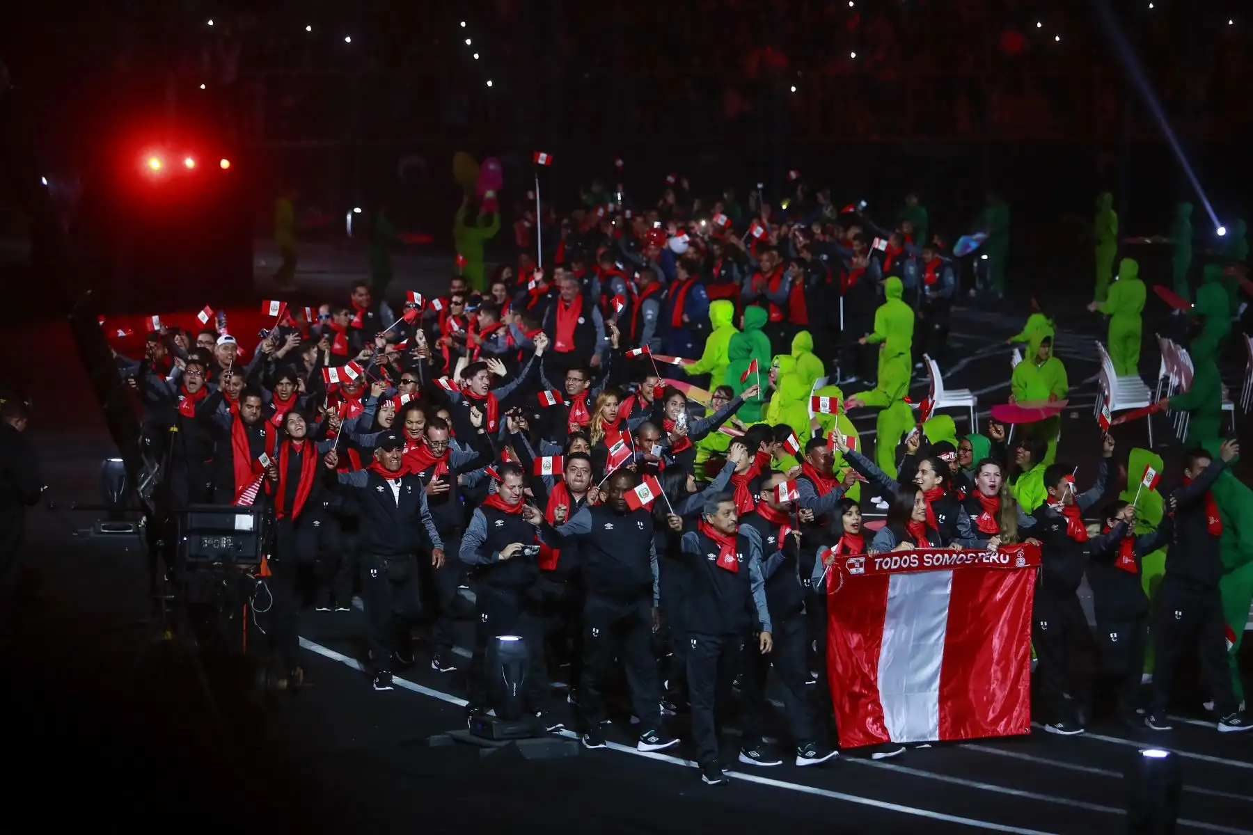Desfile de las delegaciones de paradeportistas de las Américas hicieron su paso por el escenario principal. En total, 1,800 atletas de 30 países competirán en 17 paradeportes. Foto: ANDINA/ LIMA 2019