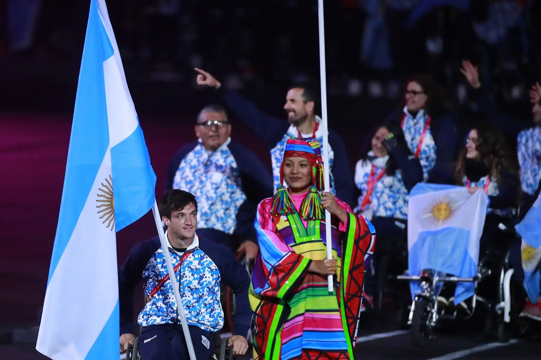 Desfile de las delegaciones de paradeportistas de las Américas hicieron su paso por el escenario principal. En total, 1,800 atletas de 30 países competirán en 17 paradeportes. Foto: ANDINA/ LIMA 2019