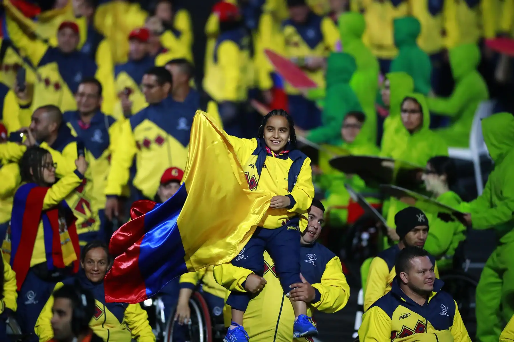 Desfile de las delegaciones de paradeportistas de las Américas hicieron su paso por el escenario principal. En total, 1,800 atletas de 30 países competirán en 17 paradeportes. Foto: ANDINA/ LIMA 2019