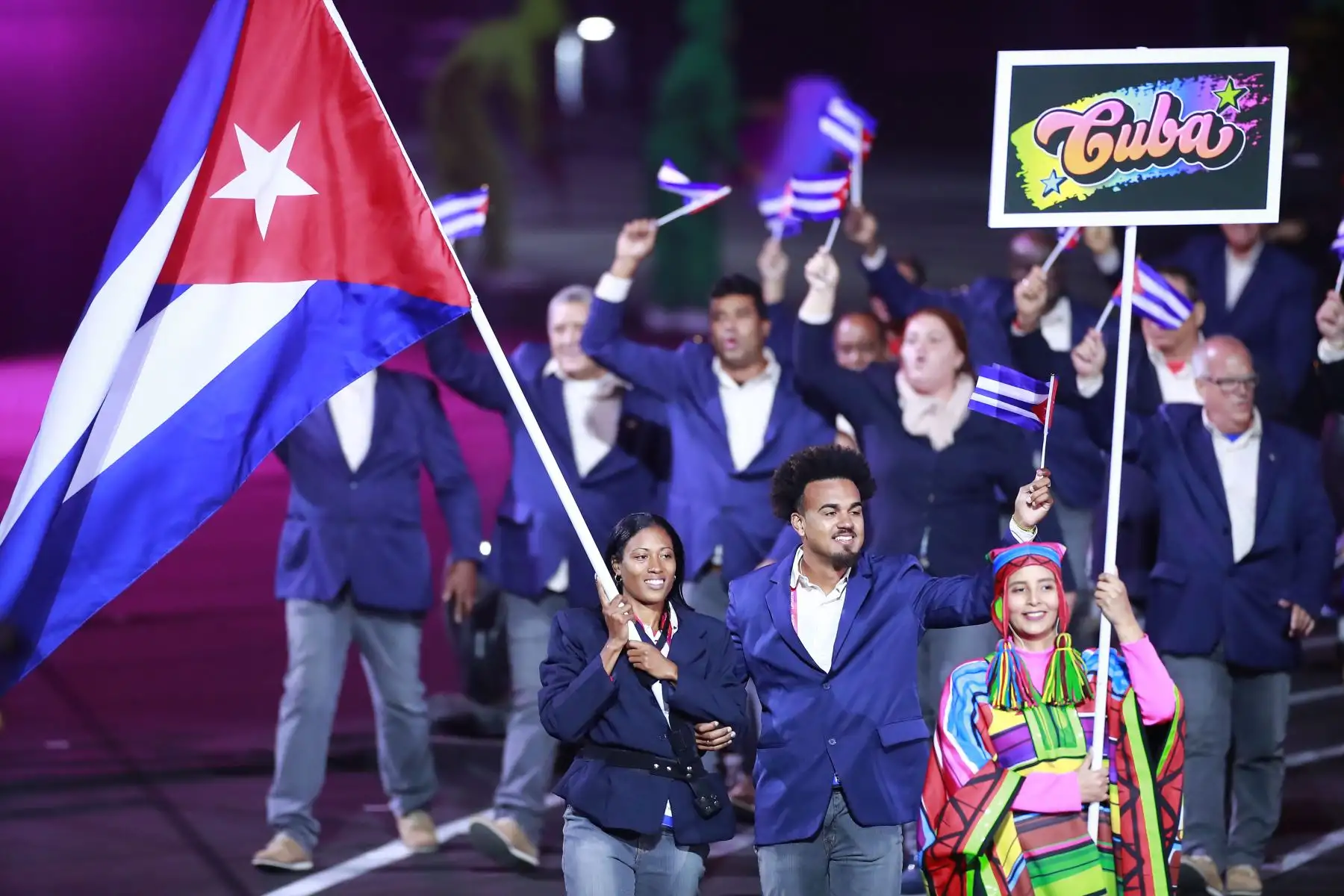 Desfile de las delegaciones de paradeportistas de las Américas hicieron su paso por el escenario principal. En total, 1,800 atletas de 30 países competirán en 17 paradeportes. Foto: ANDINA/ LIMA 2019