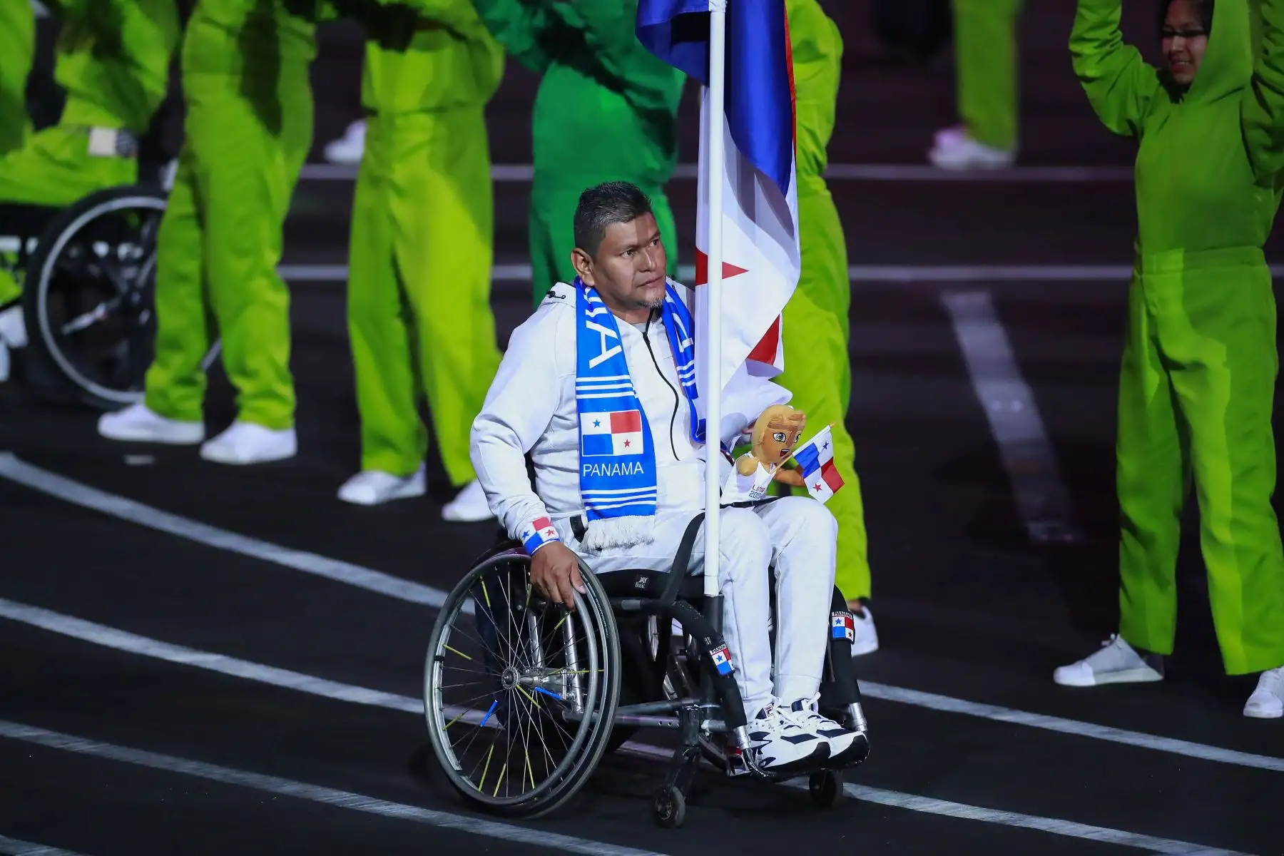 Desfile de las delegaciones de paradeportistas de las Américas hicieron su paso por el escenario principal. En total, 1,800 atletas de 30 países competirán en 17 paradeportes. Foto: ANDINA/ LIMA 2019